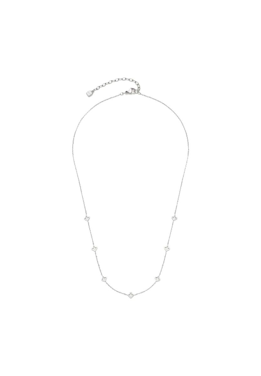 Edelstahl Halskette mit Kleeblatt Anhänger