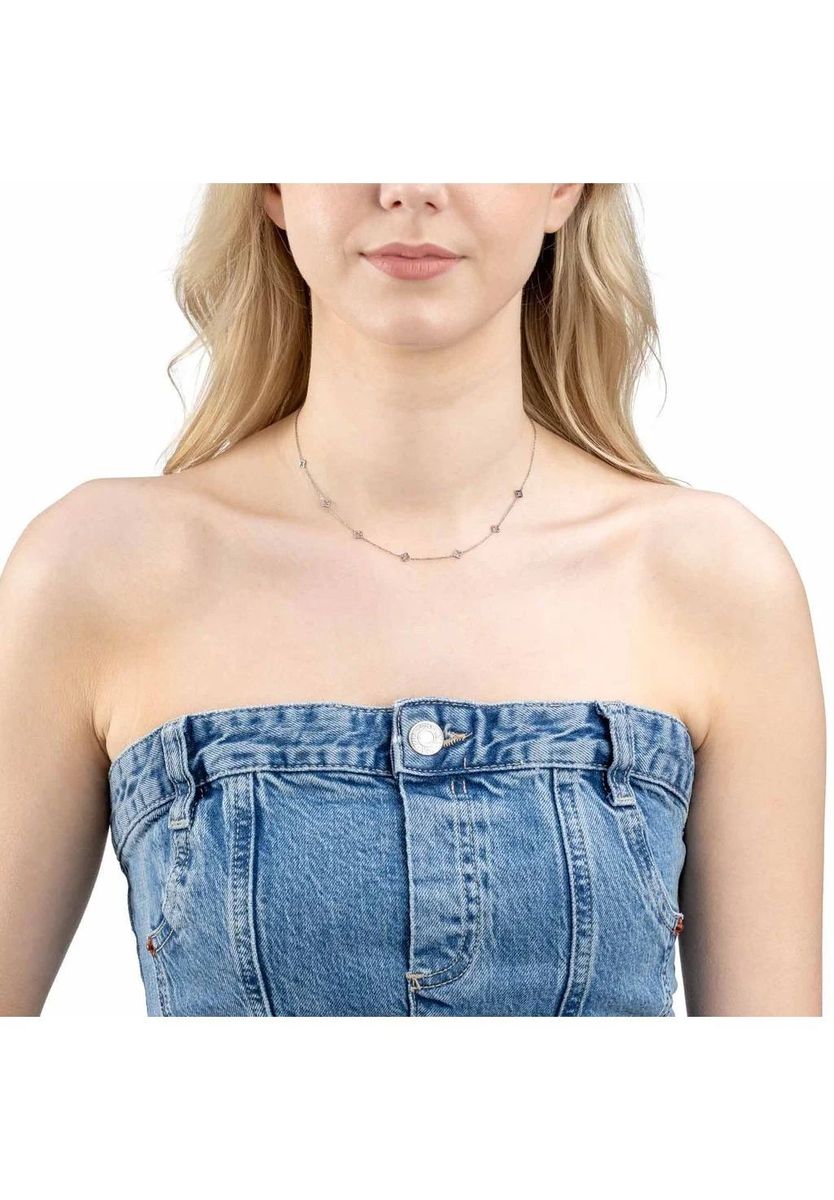 Edelstahl Halskette mit Kleeblatt Anhänger