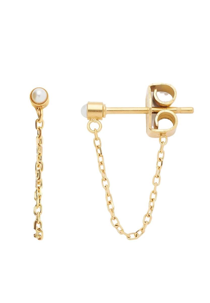 Ohrhänger mit Perlenkette