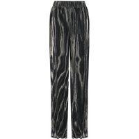 Elegante, plissierte Hose mit weitem Bein