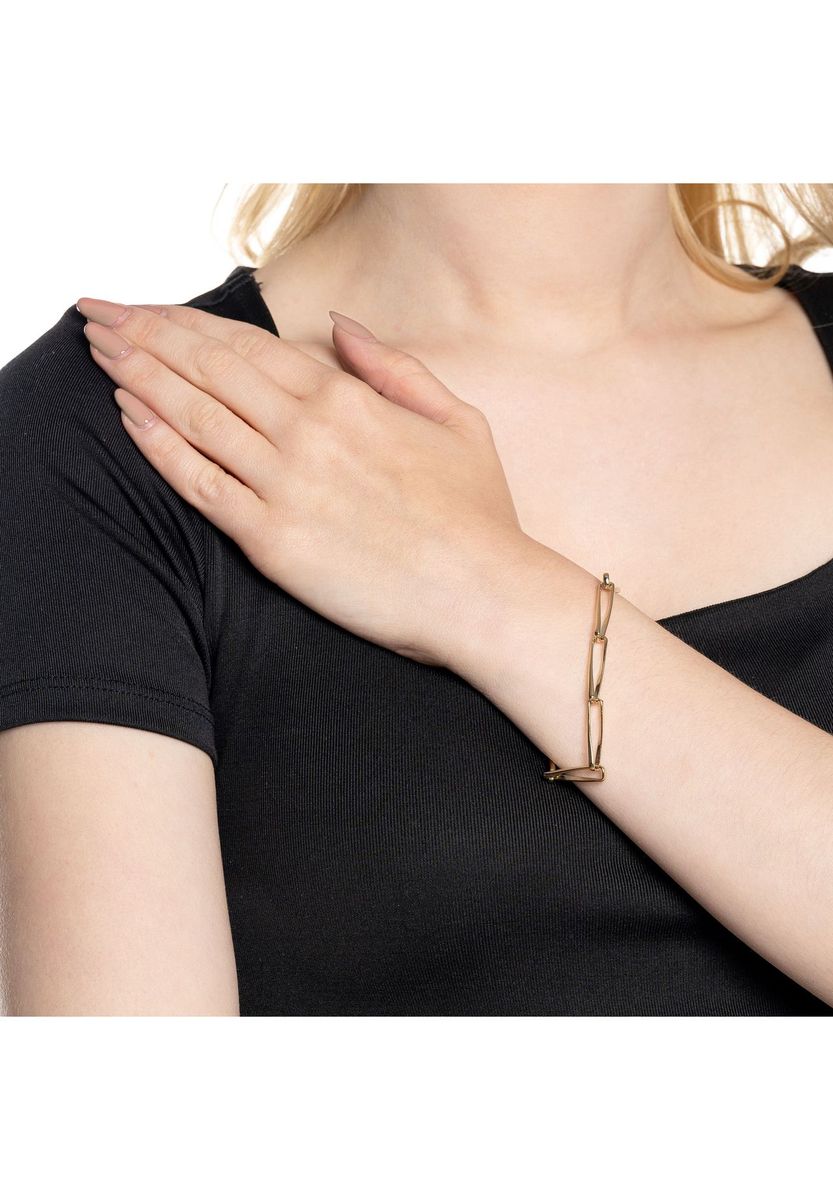 Elegantes Goldfarbenes Kettenglieder-Armband