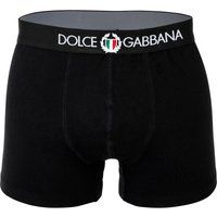 Schwarze Stretch-Baumwoll-Boxershorts