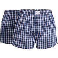 Herren Karierte Web-Boxershorts Doppelpack