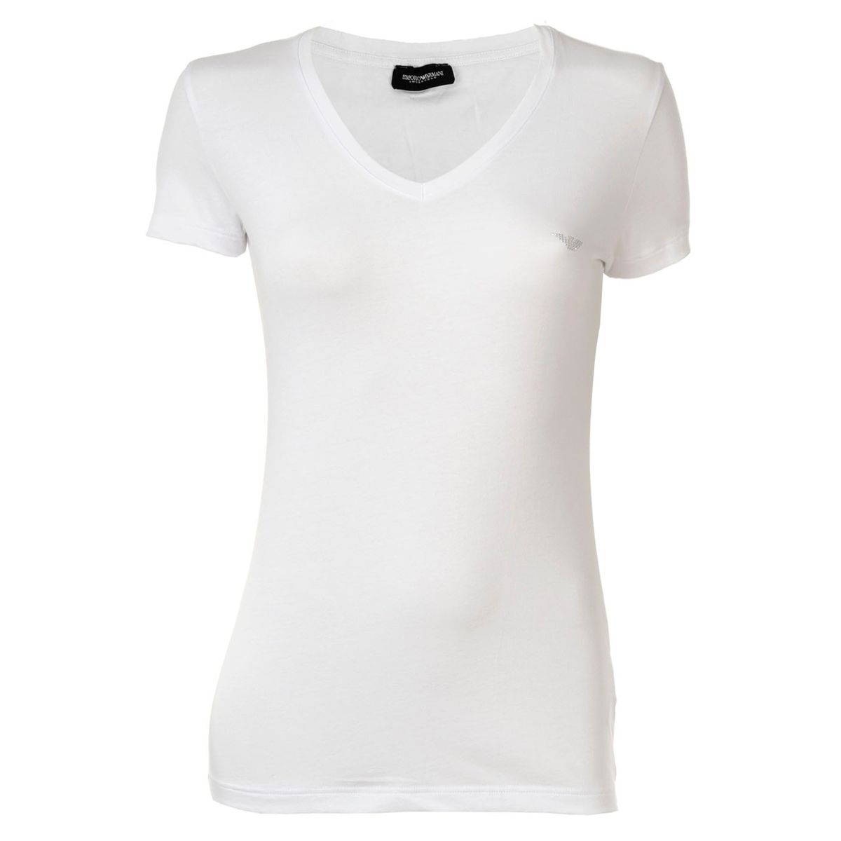 Klassisches Kurzarm T-Shirt mit V-Ausschnitt