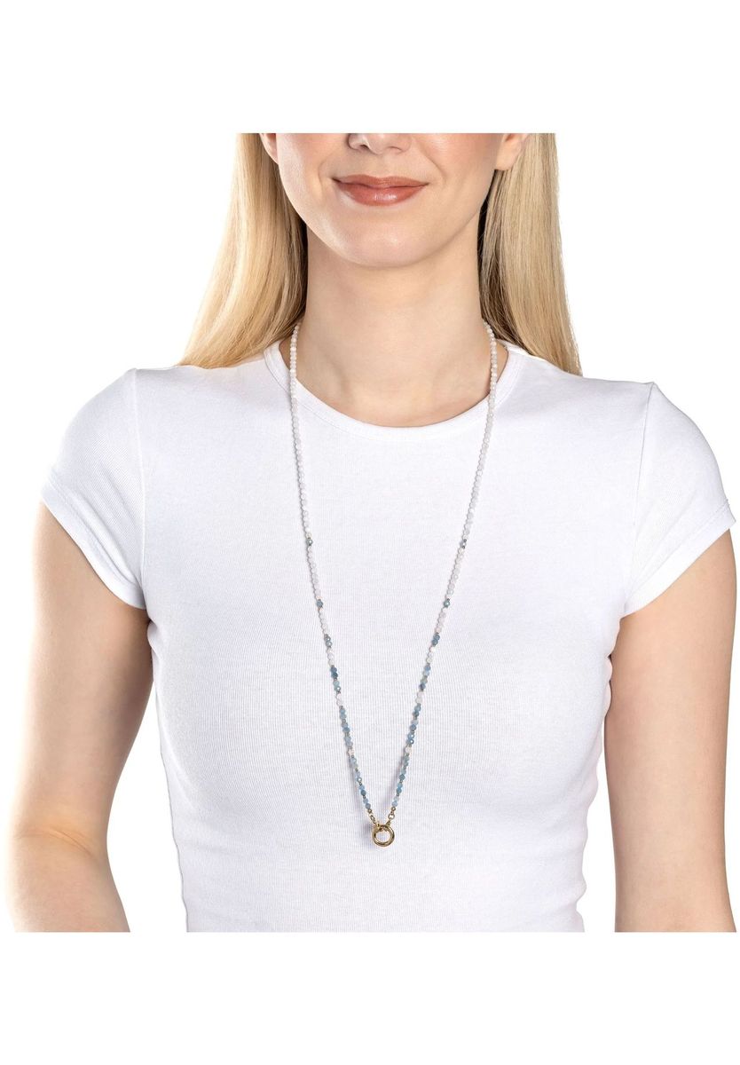 Zarte Perlenkette mit Kreisanhänger