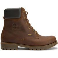 Leder-Stiefeletten mit gepolstertem Kragen