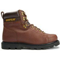 Herren-Arbeitsstiefel aus braunem Leder
