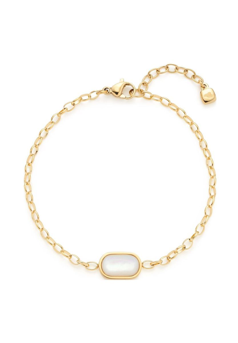 Elegantes, vergoldetes Perlmutt-Armband