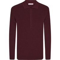 Klassisches Strick-Poloshirt mit Knöpfen
