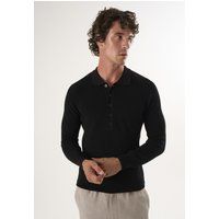 Klassisches Strick-Poloshirt mit Knöpfen