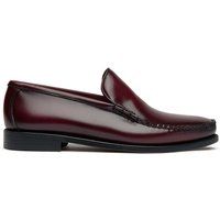 Burgunderfarbener Leder-Venetian Loafer Slipper