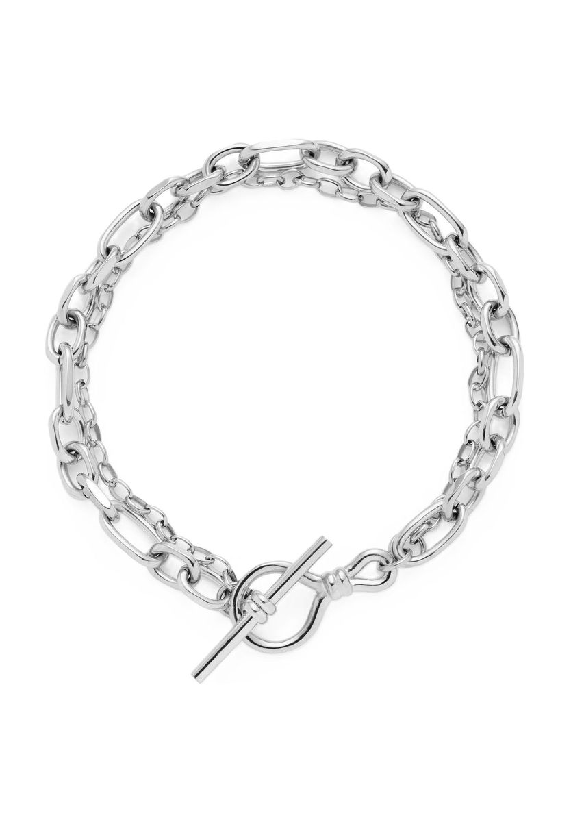 Doppelreihiges Armband mit Knebelverschluss