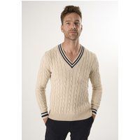 Cable-Knit Baumwoll Cricket Pullover