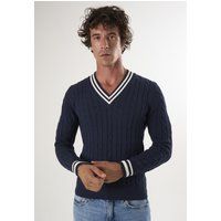Cable-Knit Baumwoll Cricket Pullover
