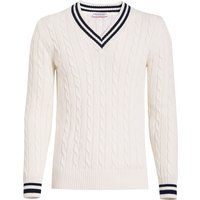 Cable-Knit Baumwoll Cricket Pullover