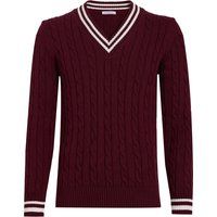 Cable-Knit Baumwoll Cricket Pullover