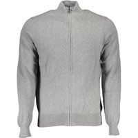 Klassische Baumwollstrickjacke mit Reißverschluss