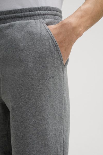 JOOP! Graue Melange Jersey Lounge Shorts Baumwollmischung Kordelzug