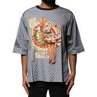Retro Polka Dot Grafik-T-Shirt