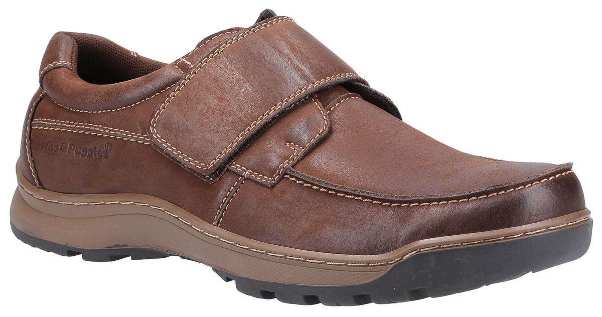 Komfort-Lederschuhe mit Klettverschluss