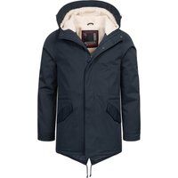 Herren Winterparka mit Kapuze und Teddyfell