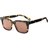 Rechteckige Sonnenbrille mit Schildpattmuster