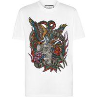 Tattoo Grafik Rundhals-T-Shirt