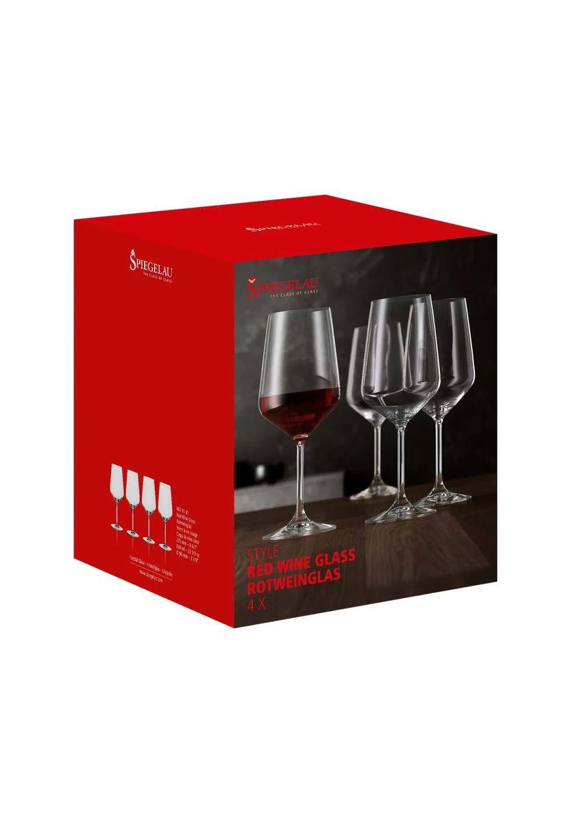 SPIEGELAU Rotweinglas, 4er-Set, Glas, transparent