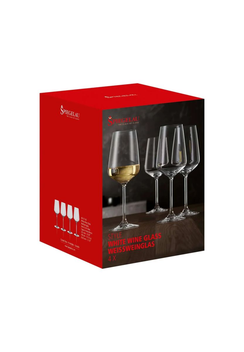 SPIEGELAU Weißweinglas "Style", 4er-Set, Glas, transparent