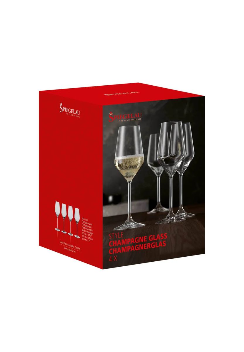 SPIEGELAU Champagnerglas, 4er-Set, transparent, 99