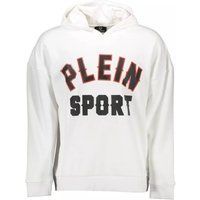 Weißer Kapuzenpullover mit Logo-Grafik