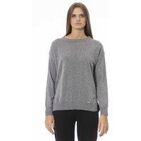 Klassischer Kaschmirpullover mit Rundhalsausschnitt