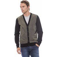 Herren Zweifarbiger V-Ausschnitt Cardigan