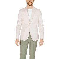 Beiger Baumwollblazer im lässigen Stil