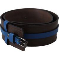 Leder Gürtel mit blauen Akzenten
