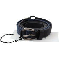 Wendbarer Leder-Gürtel Blaues Canvas