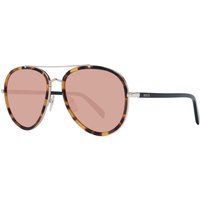 Flugzeug-Sonnenbrille Schildpatt mit rosa Gläsern