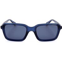 Quadratische Sonnenbrille mit blauen Gläsern
