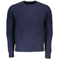Klassischer Rippstrick-Rundhals-Pullover