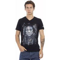 Native American Grafik V-Ausschnitt T-Shirt