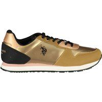 Metallic Roségoldene Low-Top-Sneakers
