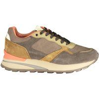Sneaker aus Wildleder & Nylon mit Colorblock