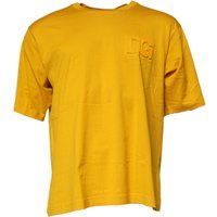 Besticktes T-Shirt mit DG-Logo und Rundhalsausschnitt