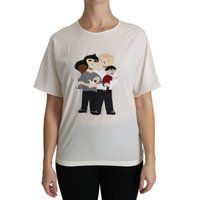 Dolce Gabbana Familienapplikation T-Shirt Tsh4297