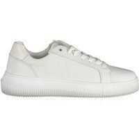 Minimalistische Plateau-Sneakers aus Leder
