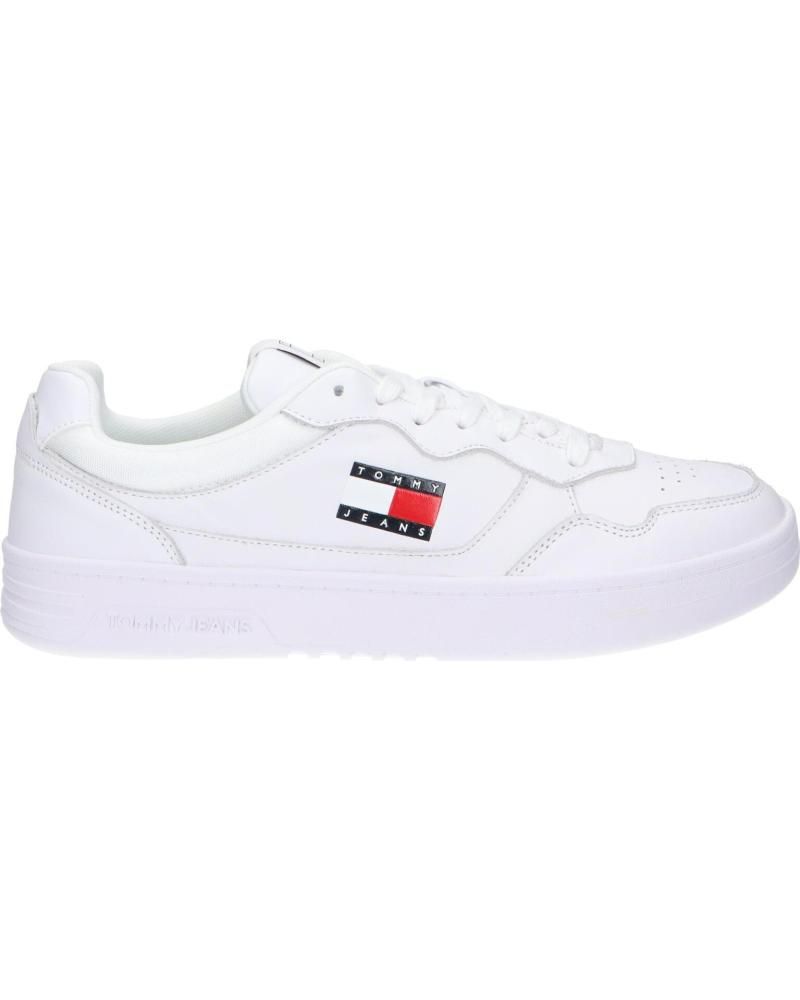 Herren Leder Court Cupsole Sneakers