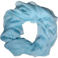 Hellblauer Seidenschal Accessoire