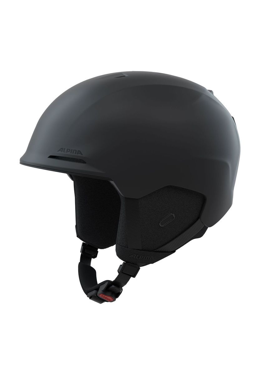 Matt-schwarzer Ski- und Snowboardhelm