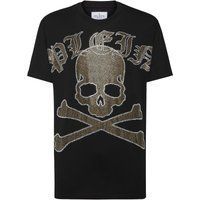Gothic Schädel Grafik Baumwoll T-Shirt
