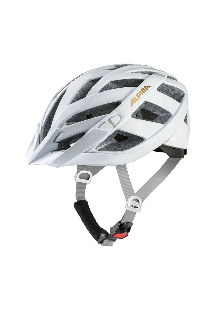 Klassischer weißer Hartschalen-Fahrradhelm